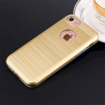 Wholesale iPhone 7 Hard Armor Hybrid Case (Champagne Gold )